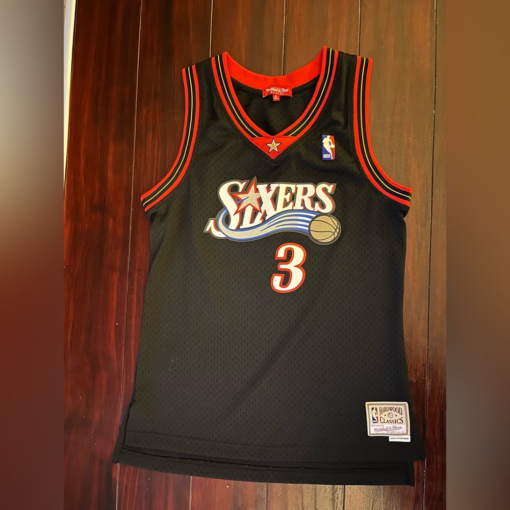 Women’s Mitchell and Ness Hardwood Classic AUTHENTIC Allen Iverson Jersey